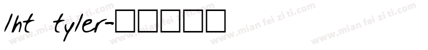 lht tyler字体转换